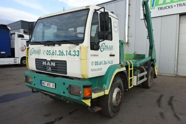 Unidades de camiones - MAN LE 18.220  CAMION BENNE (Belgique - Europe) - Houffalize Trading s.a.