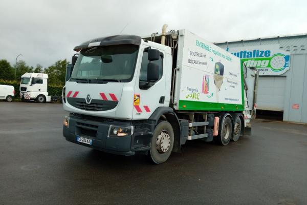 Vente occasion Porteur - RENAULT Premium 310 dxi 6x2  Camion poubelle - BOM (Belgique - Europe) - Houffalize Trading s.a.