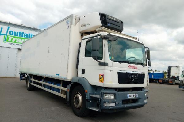 Vente occasion Porteur - MAN TGM 18.340 chereau - carrier  Camion frigo (Belgique - Europe) - Houffalize Trading s.a.