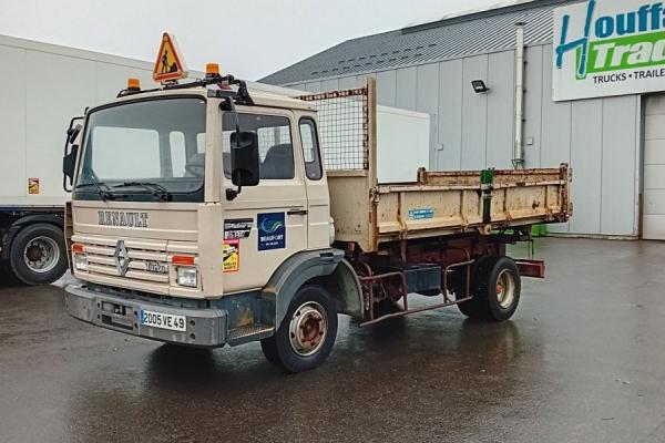 Vente occasion Porteur - RENAULT Midliner M140  Camion benne (Belgique - Europe) - Houffalize Trading s.a.