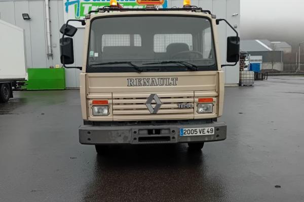 Vente occasion Porteur - RENAULT Midliner M140  Camion benne (Belgique - Europe) - Houffalize Trading s.a.