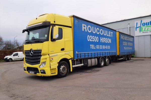 Vente occasion Porteur - MERCEDES ACTROS 2545  Camion bache - PLSC (Belgique - Europe) - Houffalize Trading s.a.