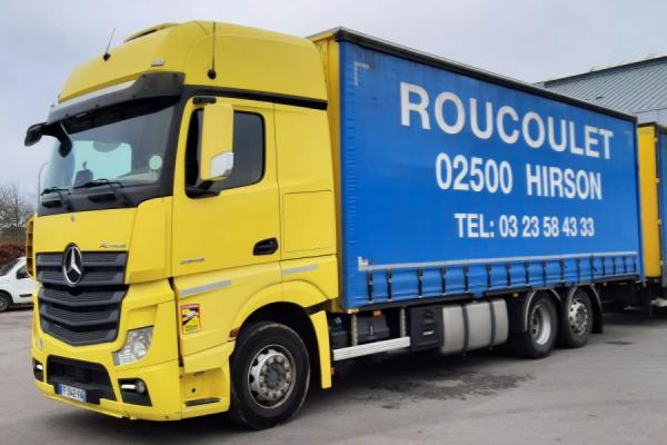 LKW-Einheiten - MERCEDES ACTROS 2545  Camion bache - PLSC (Belgique - Europe) - Houffalize Trading s.a.