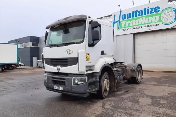 Vente occasion Tracteur - RENAULT Premium 450 dxi - Big axle - hydraulic manual gear  TRACTEU (Belgique - Europe) - Houffalize Trading s.a.